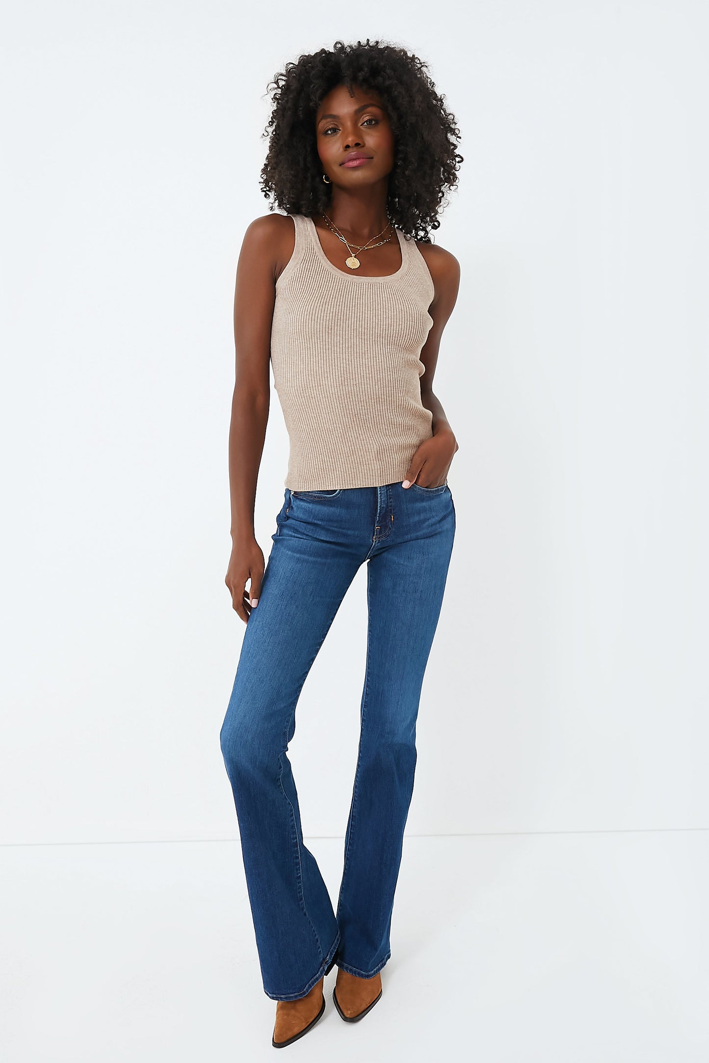 Bright Blue Beverly High Rise Skinny Flare Zenvora