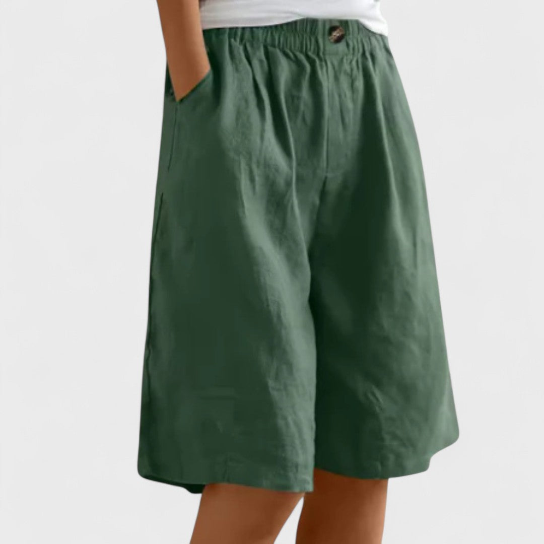Katy | Elegant Shorts Green