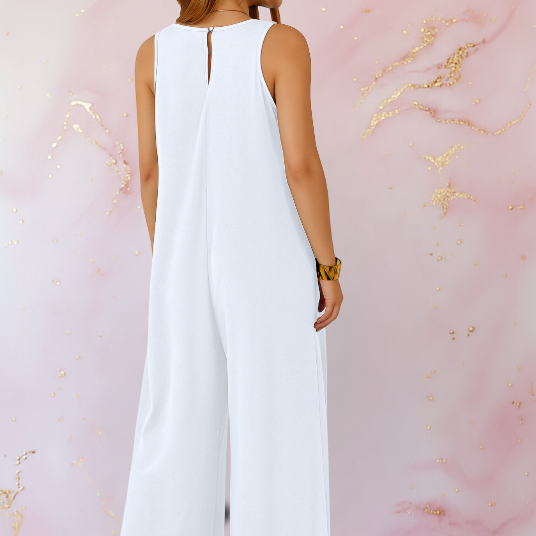 Grace™ | Wide-Leg Sleeveless Jumpsuit Zenvora
