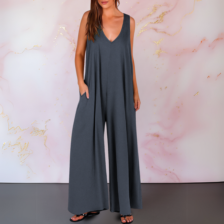 Grace™ | Wide-Leg Sleeveless Jumpsuit Zenvora