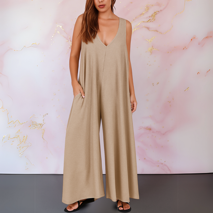 Grace™ | Wide-Leg Sleeveless Jumpsuit Zenvora