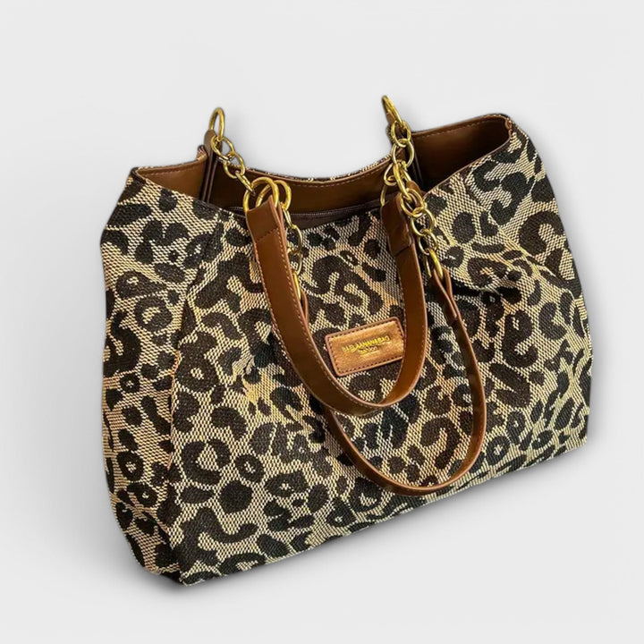 Zenvora | Leopard Canvas Tote