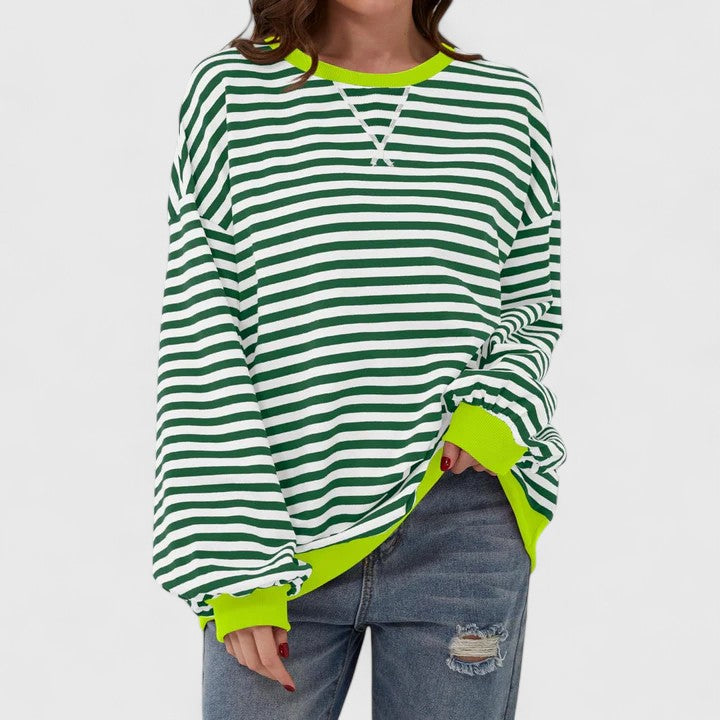 Kayli | Comfortable Sweater Dark Green