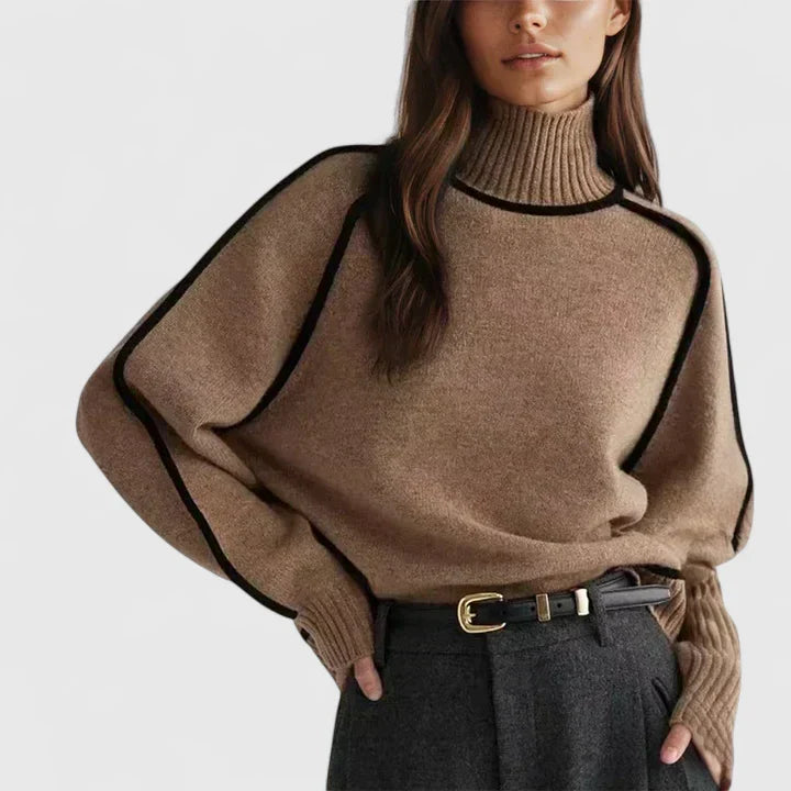 Elizandraa | Elegant Sweater Brown