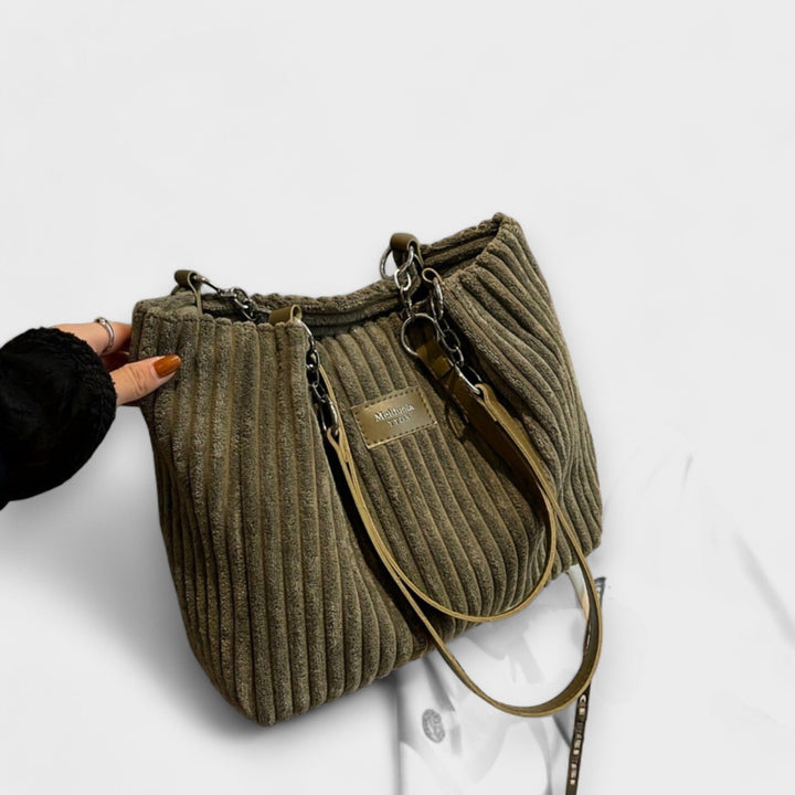 Zenvora | Soft Cord Shoulder Bag