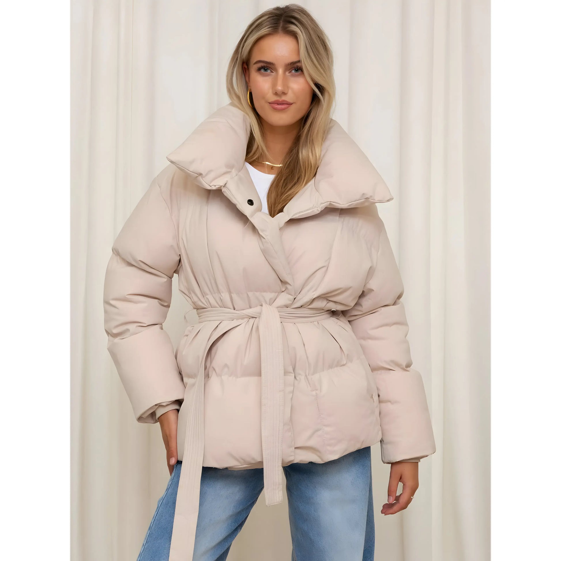 Elegante Gewatteerde Winterjas Zenvora