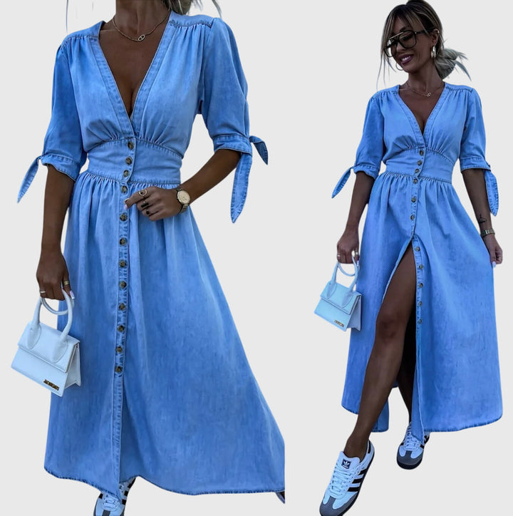 Sophia | Elegant Denim Dress