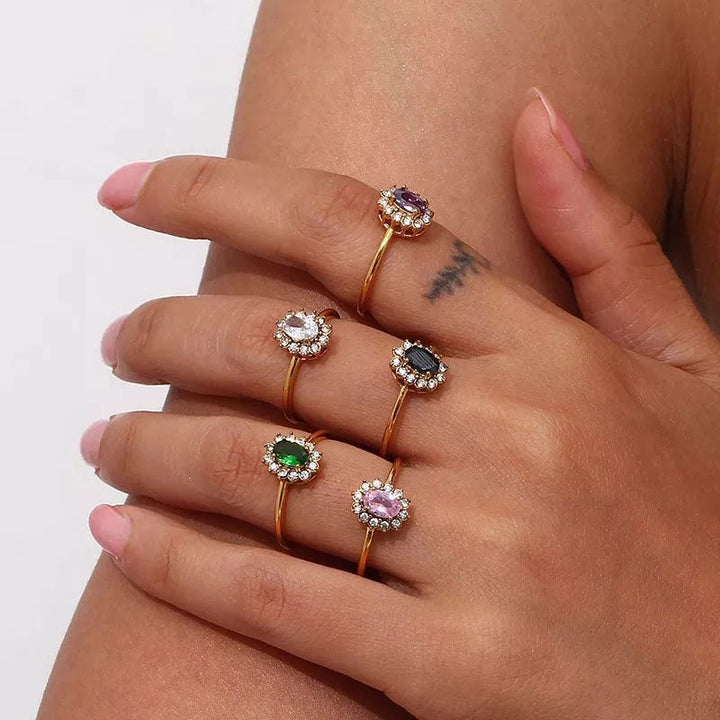 Amaryelle | Green Zirconia Ring