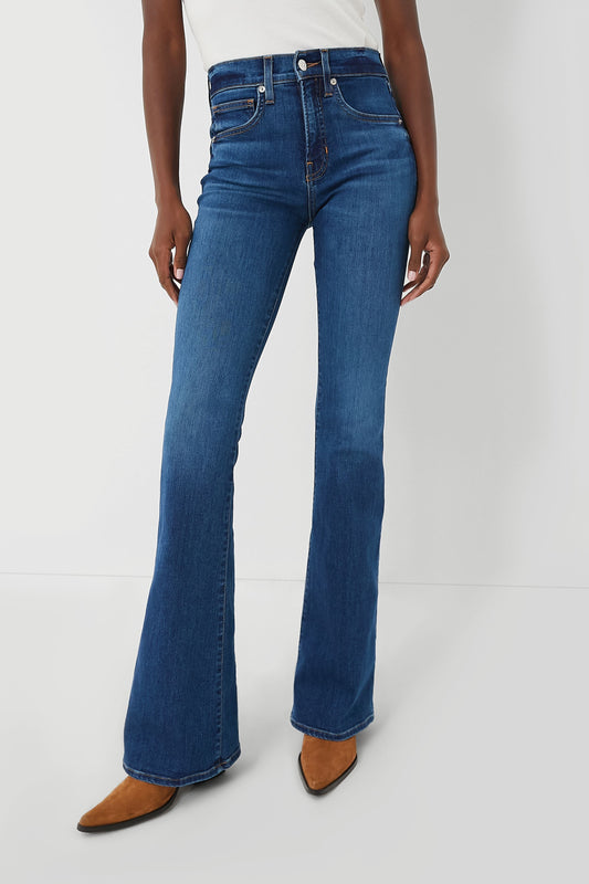 Bright Blue Beverly High Rise Skinny Flare Zenvora