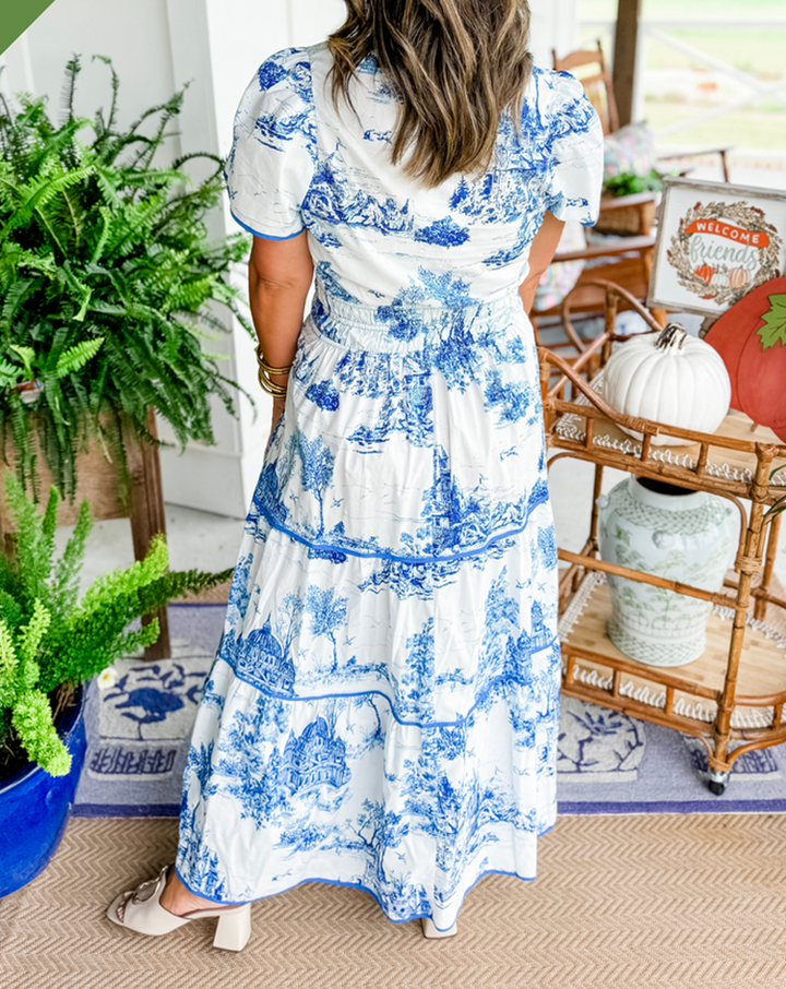 Eliza | Classic Toile Maxi Zenvora