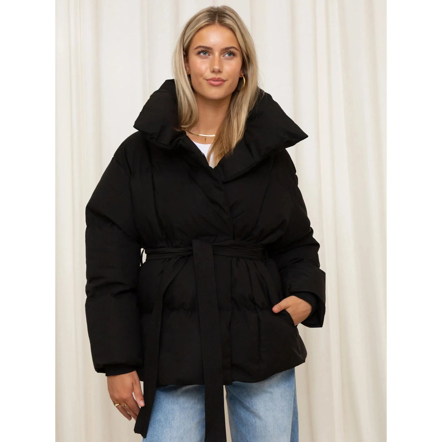 Elegante Gewatteerde Winterjas Zenvora