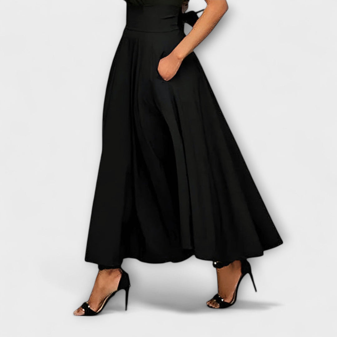 Lariss | Elegant Maxi Skirt Black