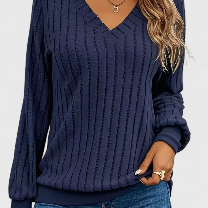 Celestinah | Comfortable Sweater Navy Blue