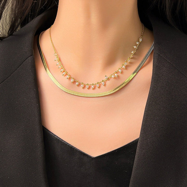 Marizanne | Luxe Snake Choker & Pearl Jewelry Set
