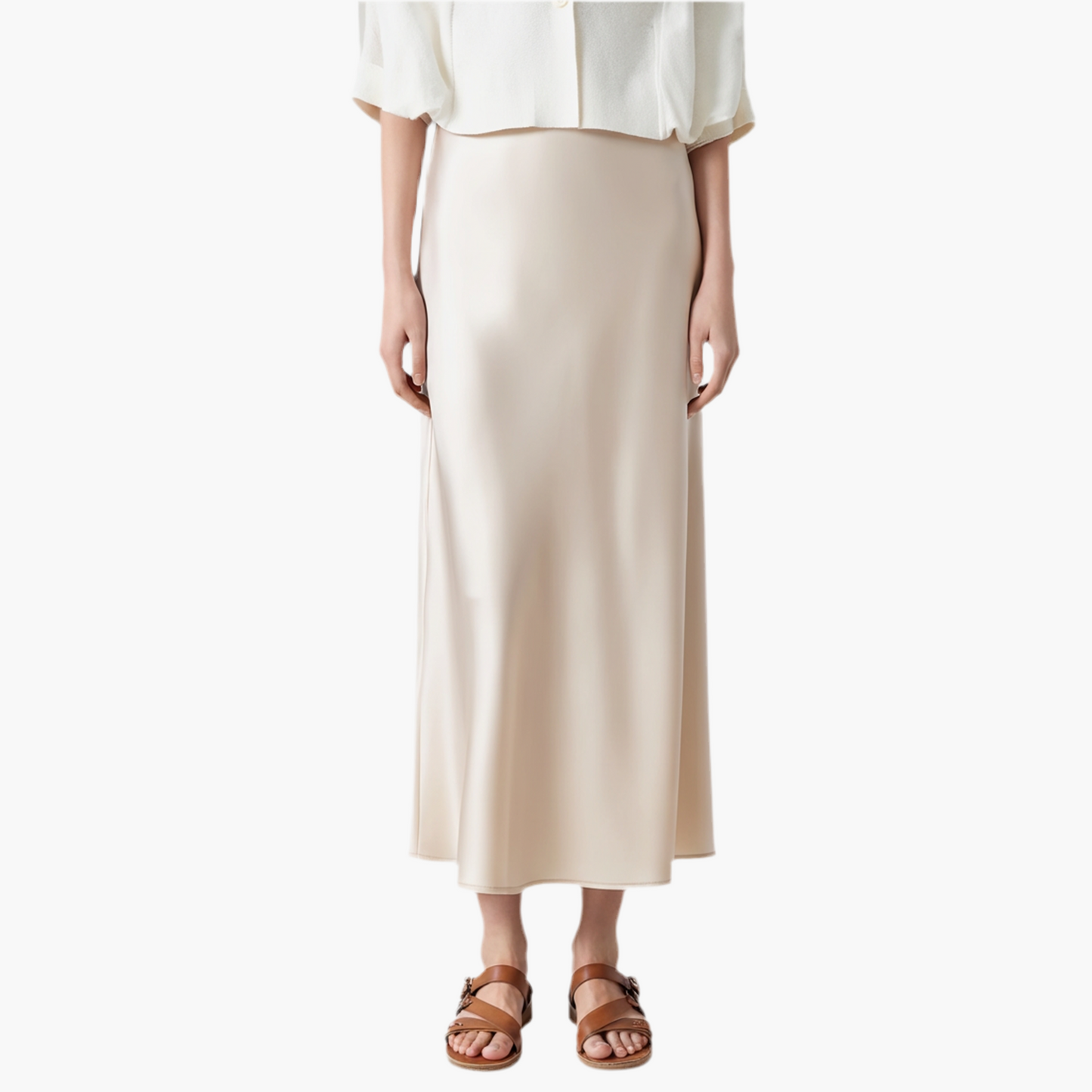 Old Money Silk Skirt Zenvora