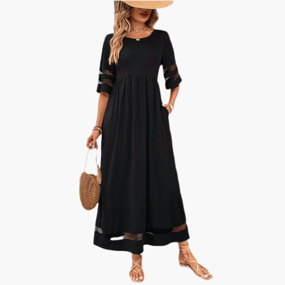 Aubrey™ – Flattering Tummy-Smoothing Midi Dress Zenvora