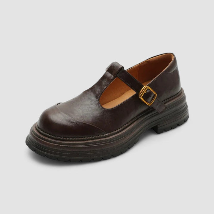 Lyxandra | Orthopedic Mary Jane Shoes Brown