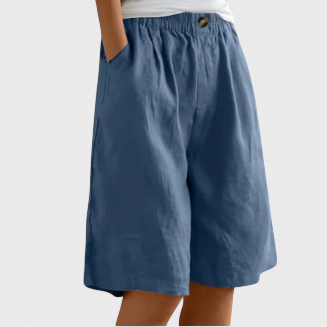 Katy | Elegant Shorts Blue