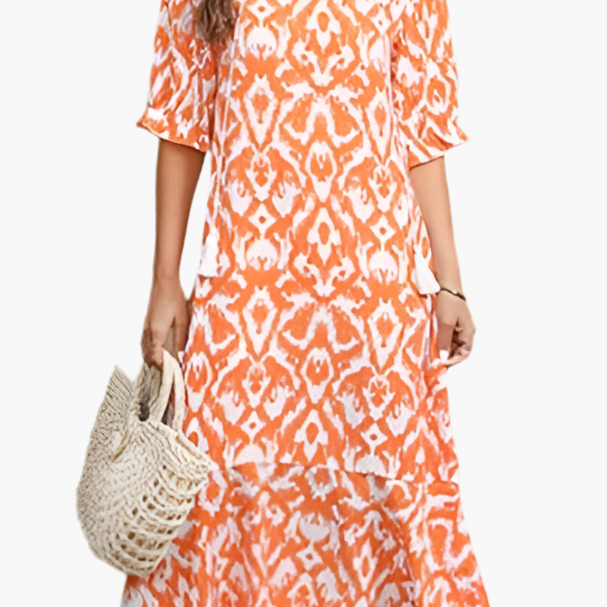 Aileen | Chic Printed Midi Zenvora