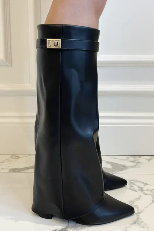 Valcero hoge hak laarzen met broek Zenvora