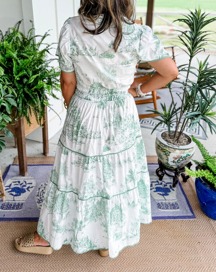 Eliza | Classic Toile Maxi Zenvora