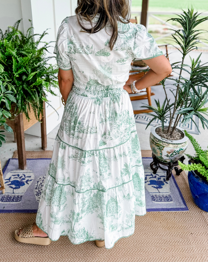 Eliza | Classic Toile Maxi Zenvora