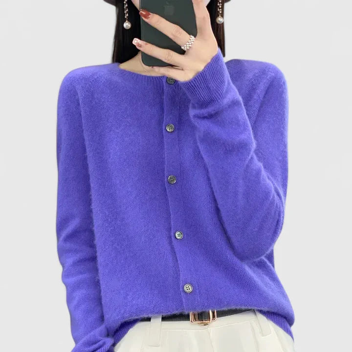 Lyxandria | Comfortable Cardigan Purple
