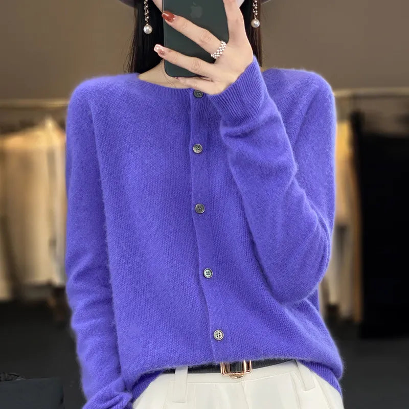 Elegante Knoopjes Cardigan Zenvora