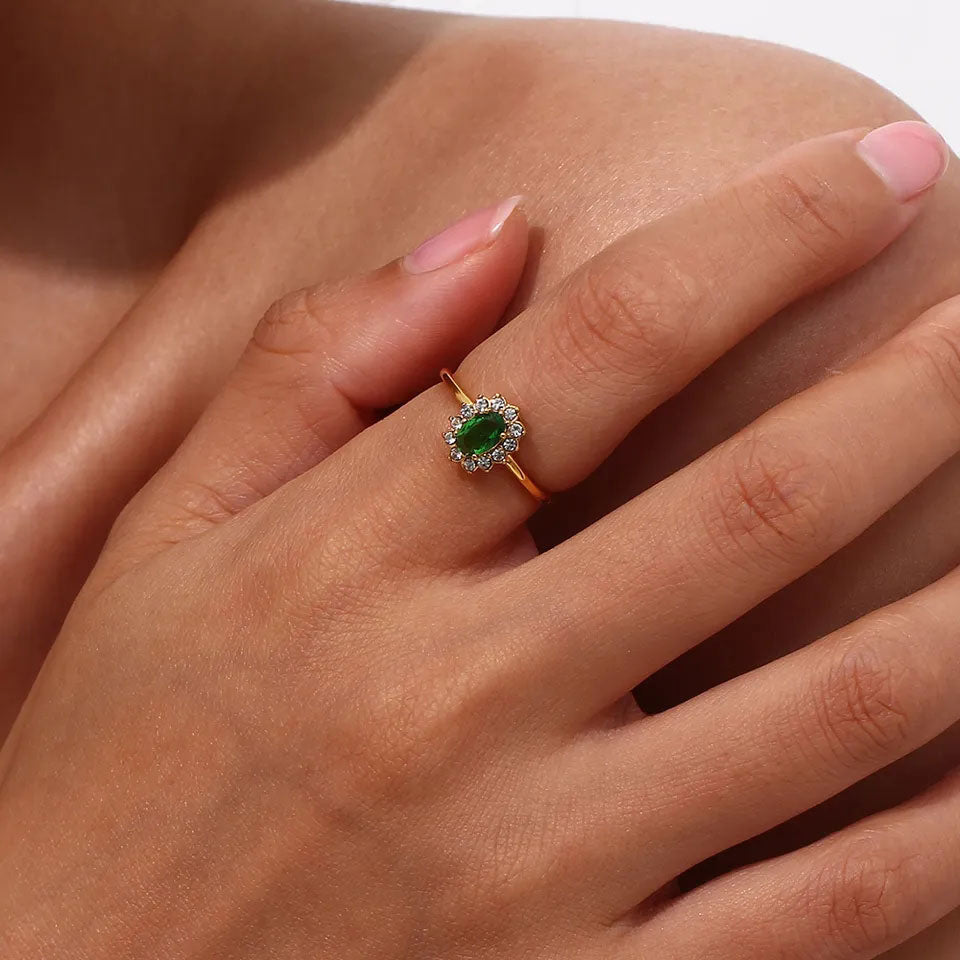 Amaryelle | Green Zirconia Ring