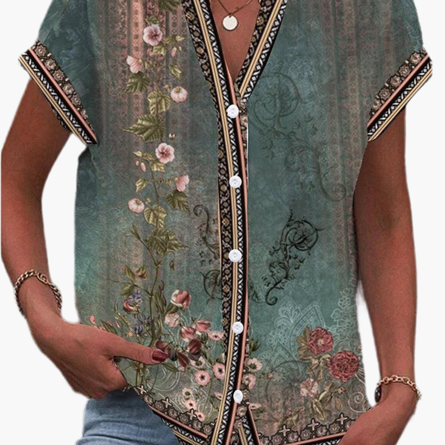 Braila | Watercolor Petal Blouse Zenvora