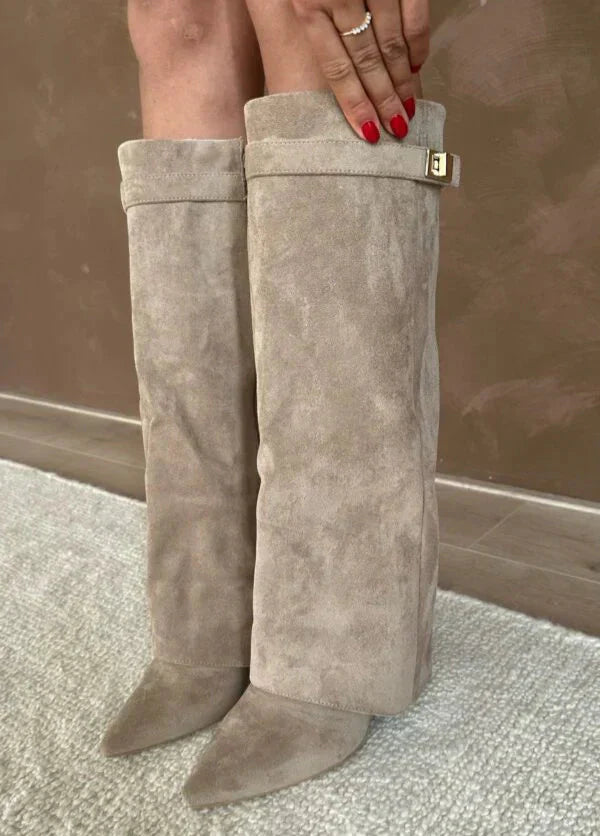 Valcero hoge hak laarzen met broek Zenvora
