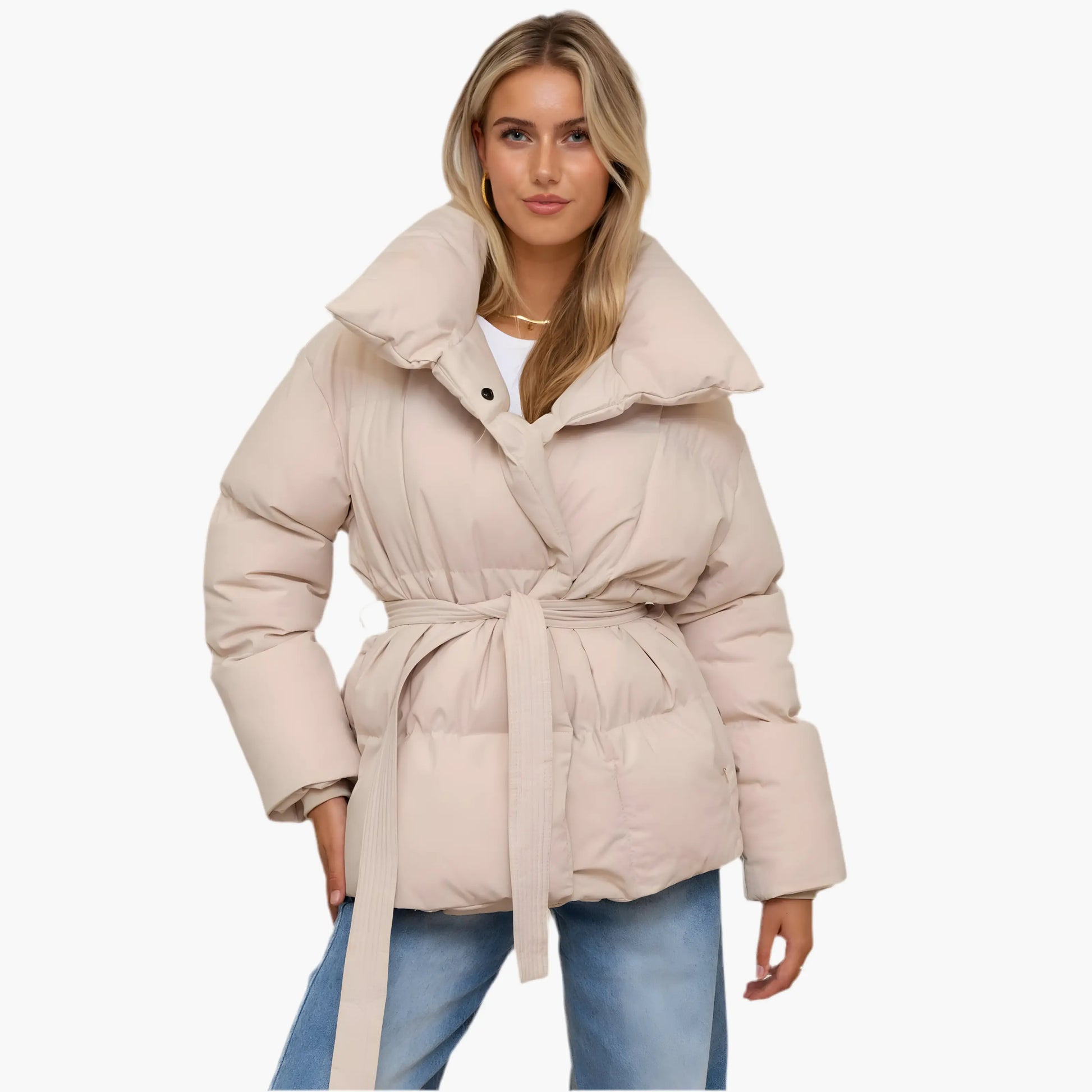 Elegante Gewatteerde Winterjas Zenvora