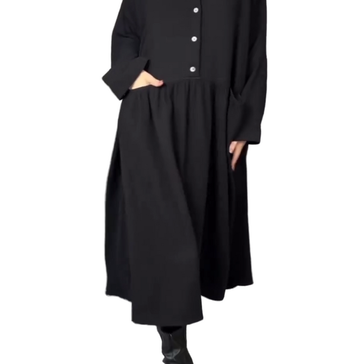 Alina | Oversized Dress with Button Collar