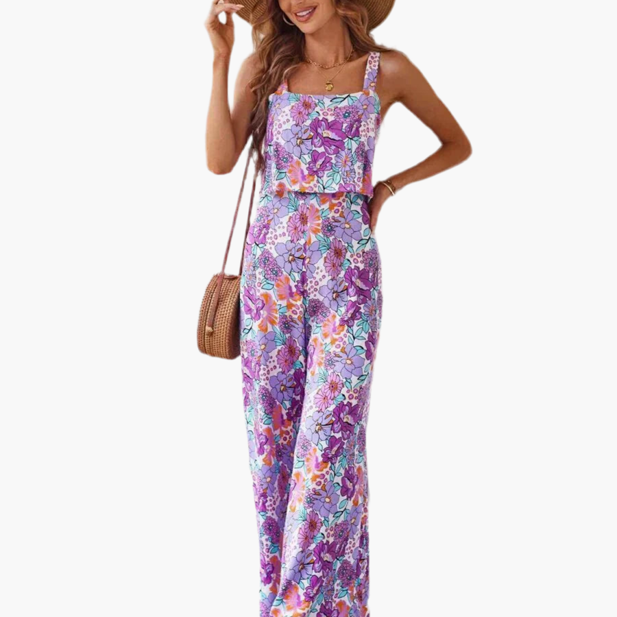 Nympha | Floral Wide-leg Jumpsuit Zenvora