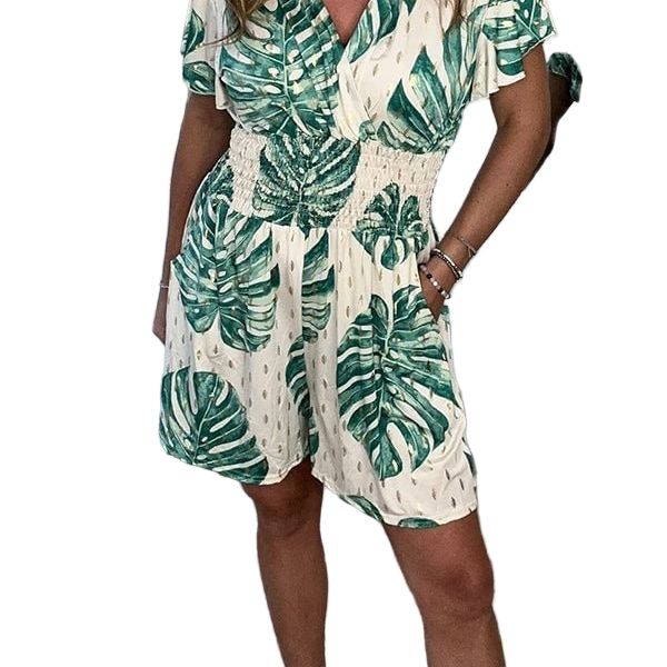 Ariella | Chic Leaf Print Zenvora