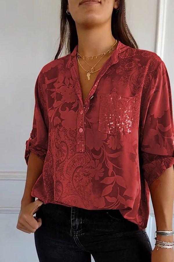 Celeste | Chic Beaded Blouse Zenvora