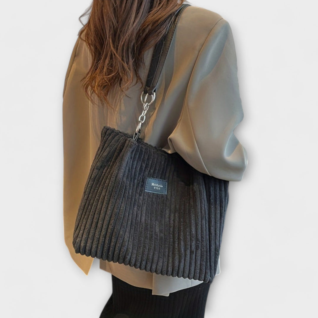 Zenvora | Soft Cord Shoulder Bag