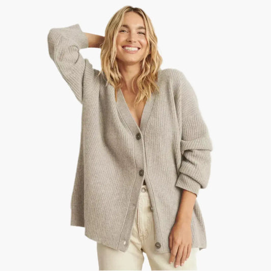 Elegante Knopen Cardigan Zenvora