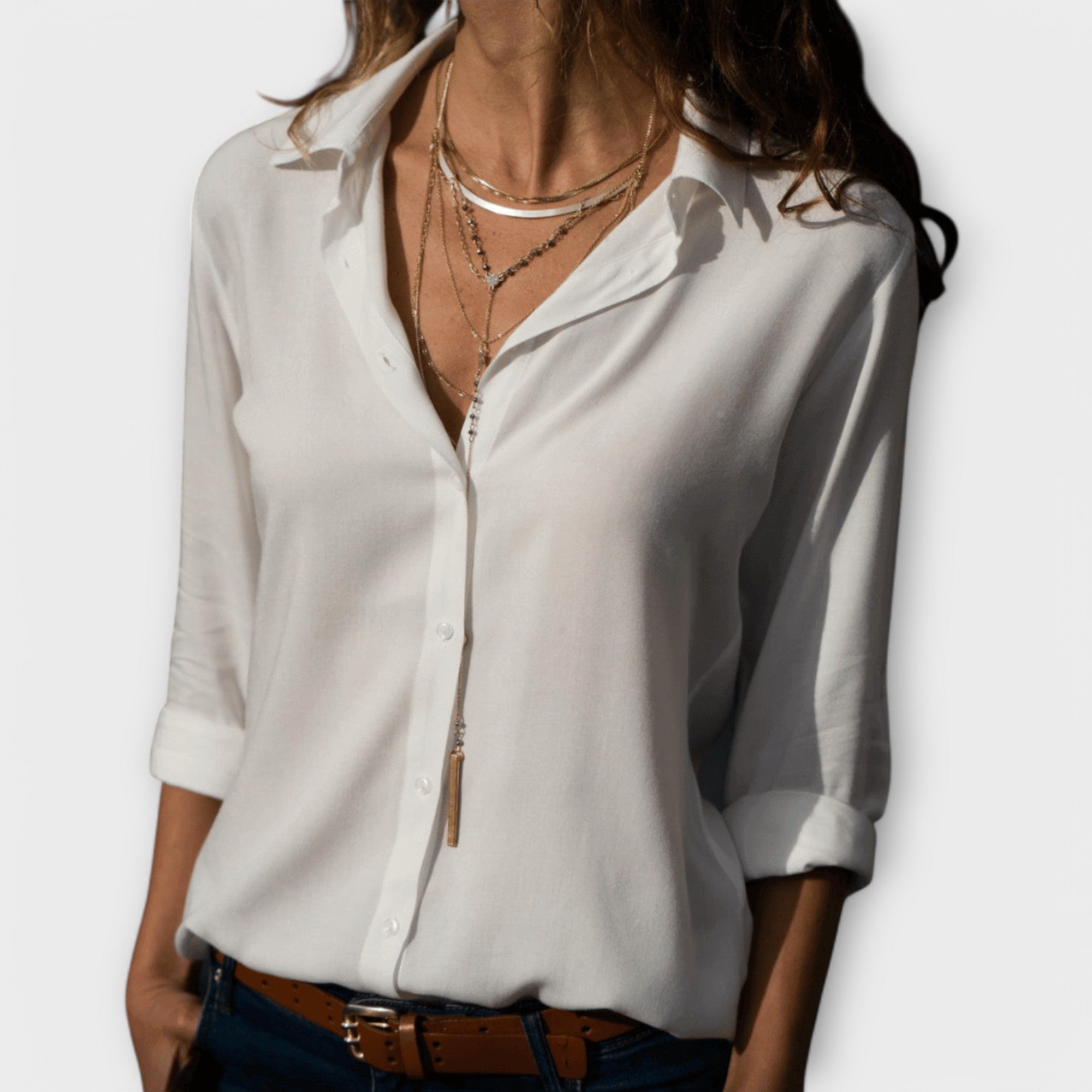 Natalie | Elegant Blouse White