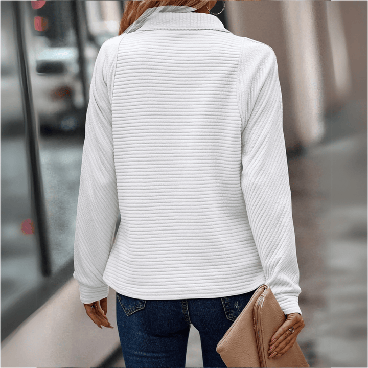 Jenica | Chic Half-Zip Pullover Zenvora