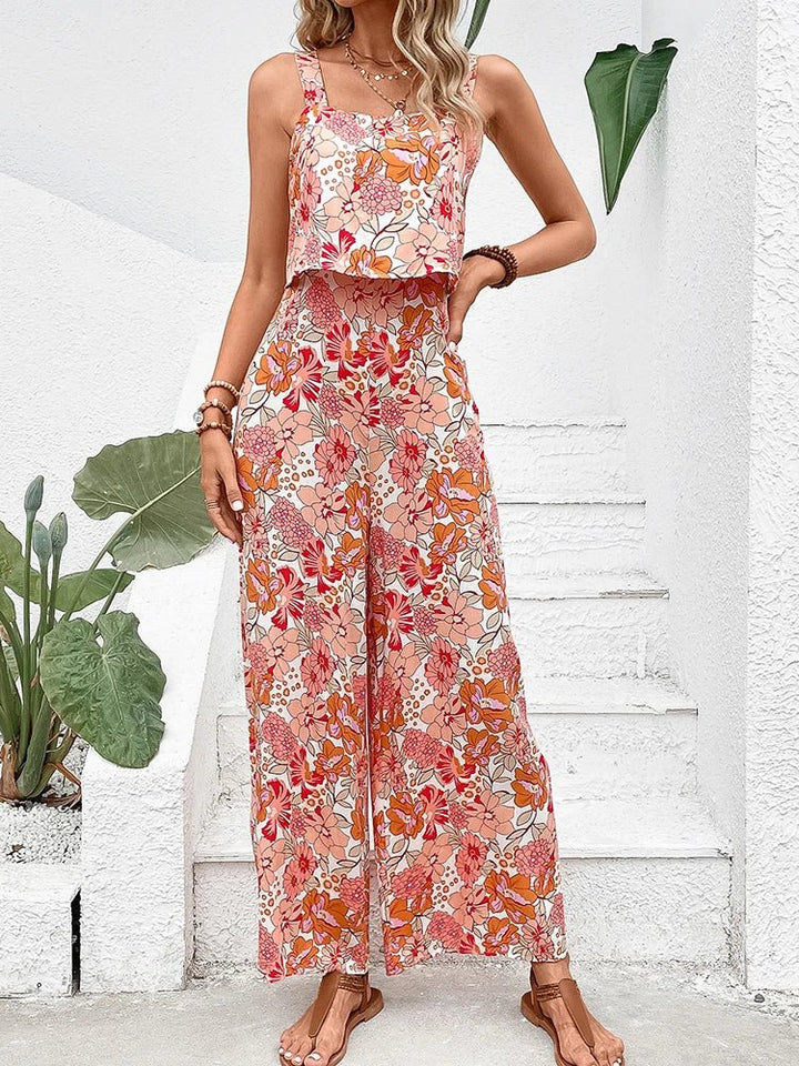 Nympha | Floral Wide-leg Jumpsuit Zenvora