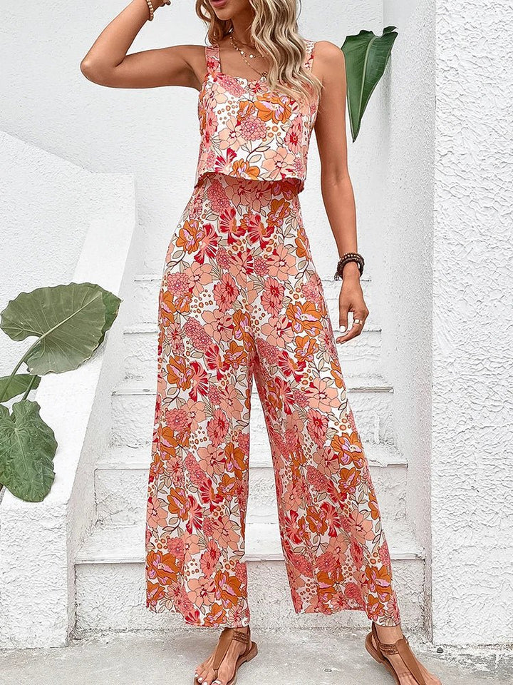 Nympha | Floral Wide-leg Jumpsuit Zenvora