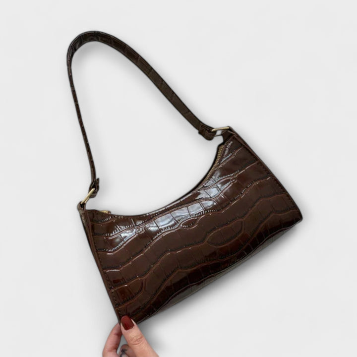 Zenvora | Shiny Leather Bag