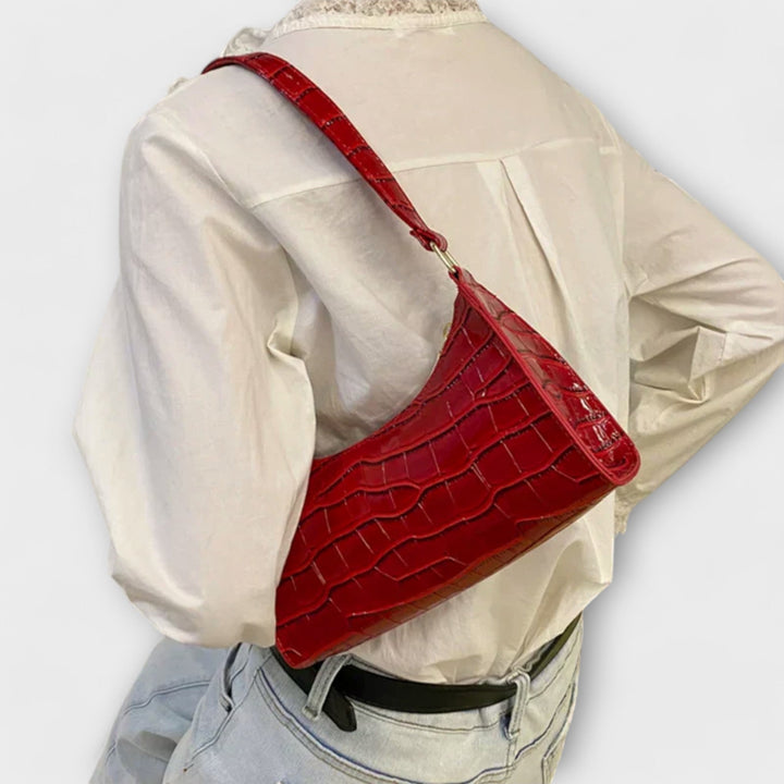 Zenvora | Shiny Leather Bag