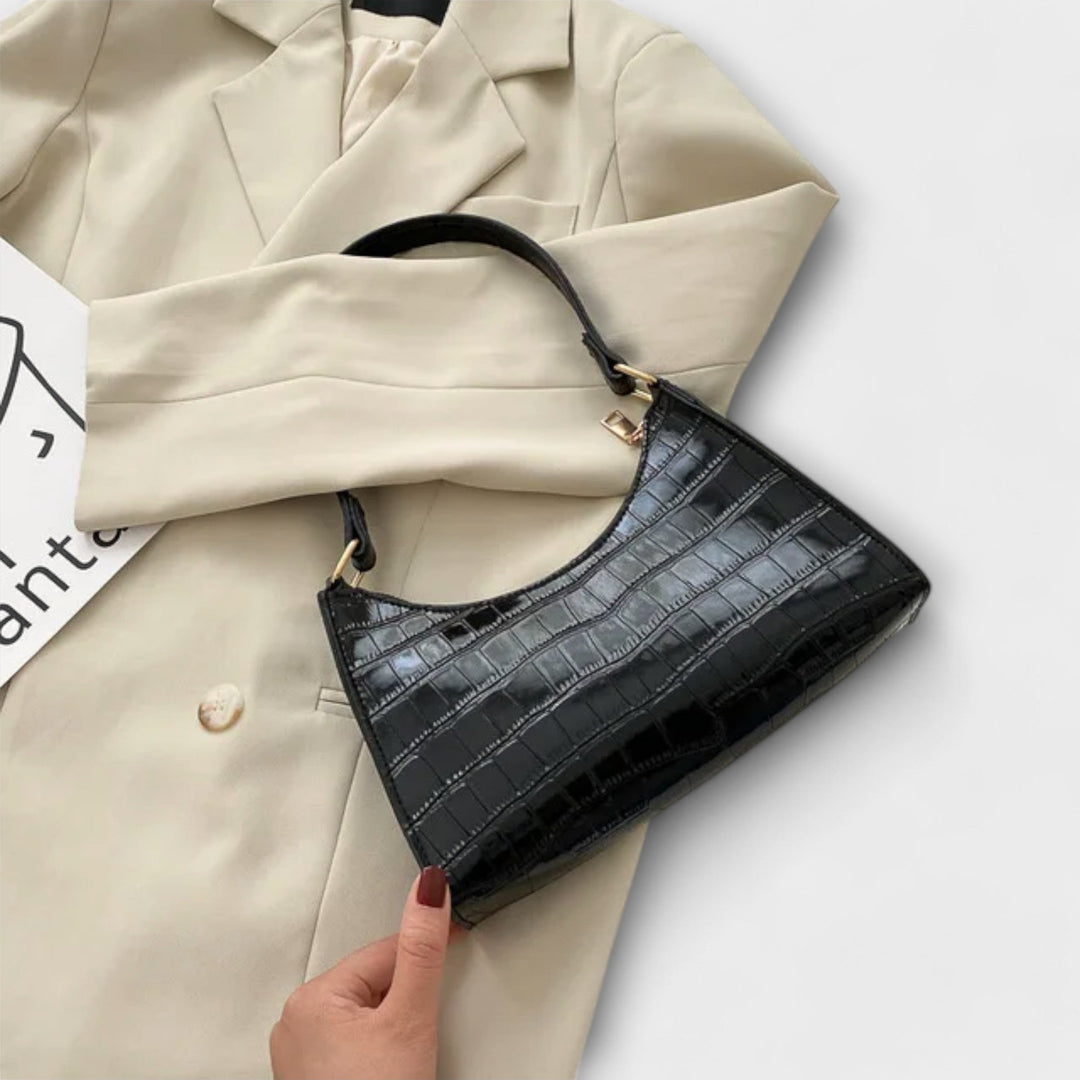 Zenvora | Shiny Leather Bag