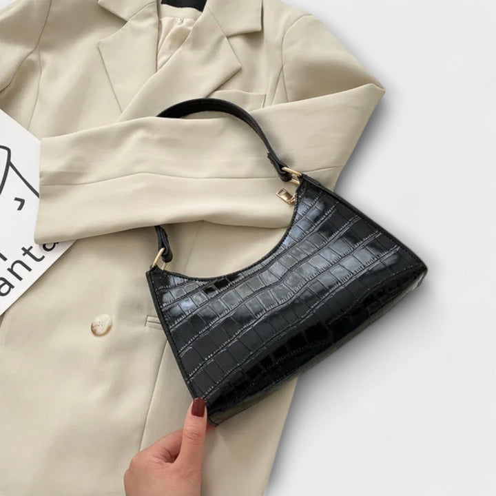 Zenvora | Shiny Leather Bag