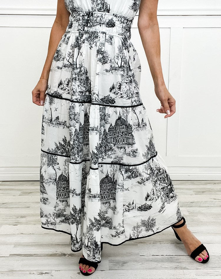 Eliza | Classic Toile Maxi Zenvora