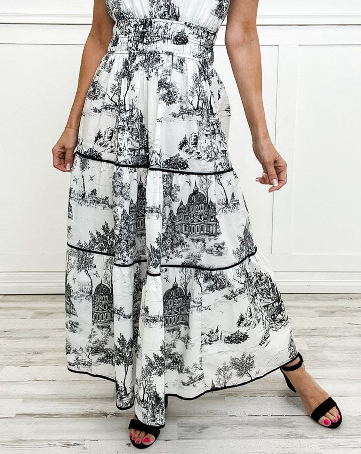 Eliza | Classic Toile Maxi Zenvora