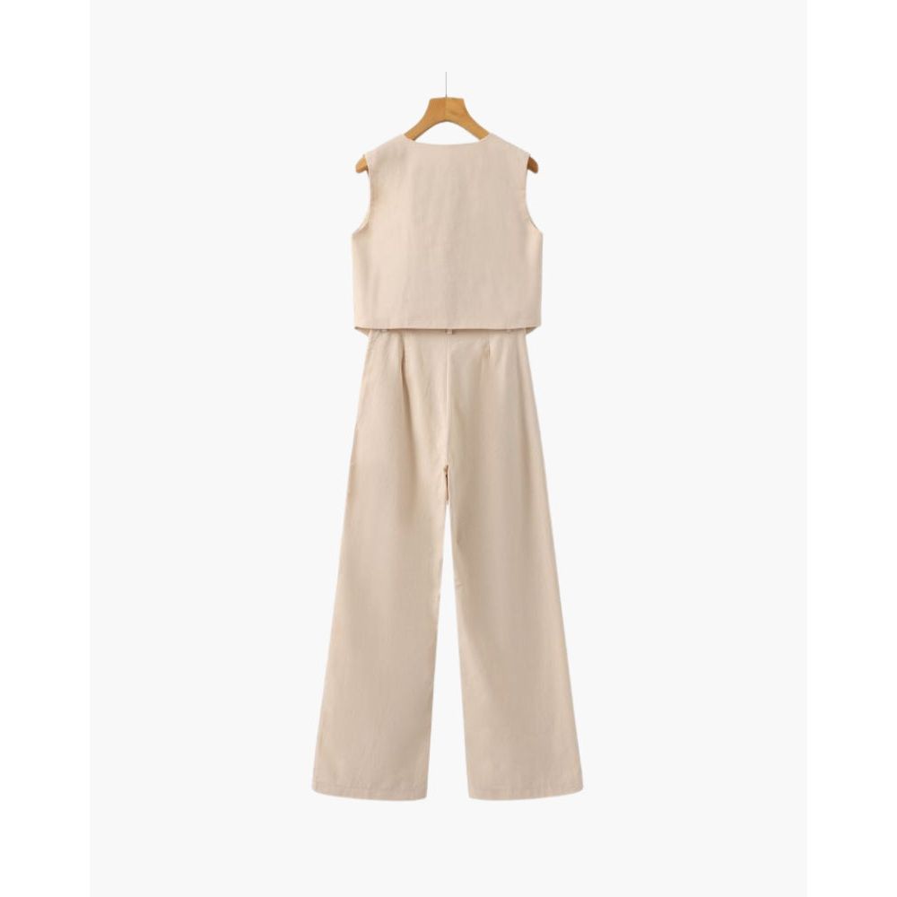 Classy Lady - Linen Co-ord Set Zenvora