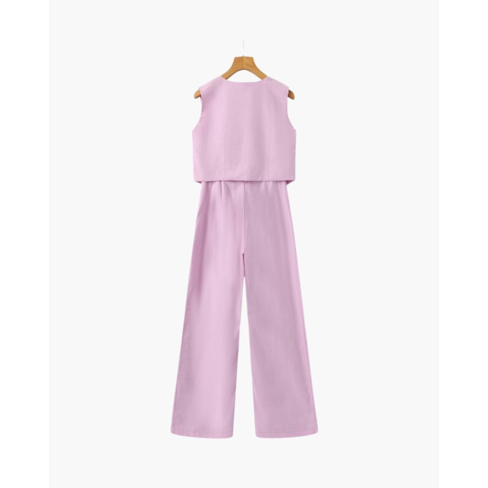 Classy Lady - Linen Co-ord Set Zenvora